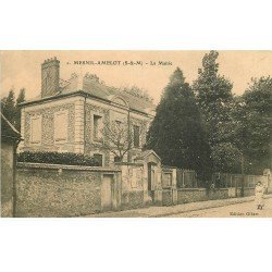 carte postale ancienne 77 MESNIL-AMELOT. La Mairie