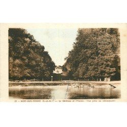 carte postale ancienne 77 MISY-SUR-YONNE. La Château. Timbre absent 1951