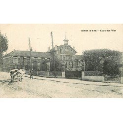 carte postale ancienne 77 MITRY. Ecole de Filles