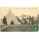 carte postale ancienne 01 LA VALBONNE. Le Montage des Tentes 1912