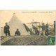 carte postale ancienne 01 LA VALBONNE. Le Montage des Tentes 1912