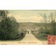 carte postale ancienne 77 MAROLLES-SUR-SEINE. Route de la Gare 1908. Belle carte toilée