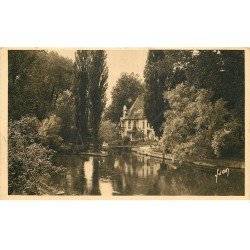 carte postale ancienne 77 MONTIGNY. Les Bords du Loing 1942