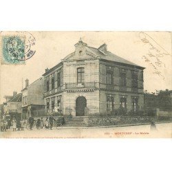 carte postale ancienne 77 MORTCERF. La Mairie 1905