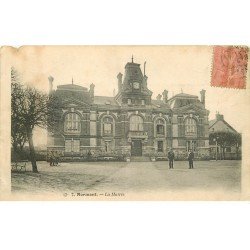 carte postale ancienne 77 MORMANT. La Mairie 1904. Manque petit morceau bord