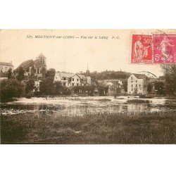 carte postale ancienne 77 MONTIGNY-SUR-LOING 1937