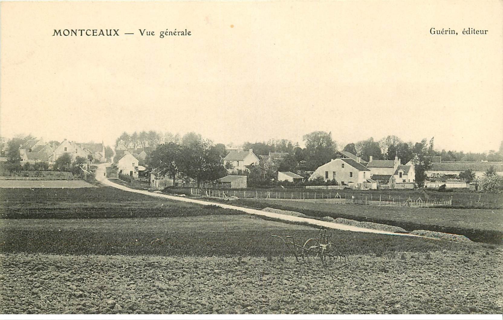 carte postale ancienne 77 MONTCEAUX. Le Village