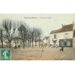 77 MARY-SUR-MARNE. Place de l'Eglise 1910 Parfumerie Savonnerie
