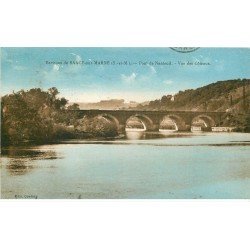 carte postale ancienne 77 NANTEUIL. Le Pont et Côteaux 1929