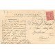 carte postale ancienne 77 NANGIS. Fossés ancien Château animation. Superbe carte toilée vers 1910
