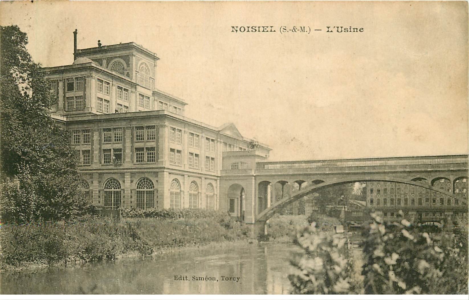 carte postale ancienne 77 NOISIEL. L'Usine 1933