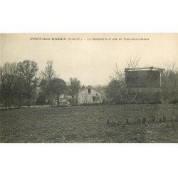 carte postale ancienne 77 PONT-AUX-DAMES. Le Gazomètre animation