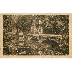 carte postale ancienne 77 COULOMMIERS. Pont Parc ancien Château 1942