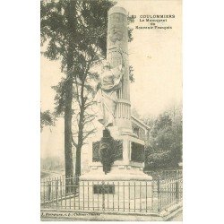 carte postale ancienne 77 COULOMMIERS. Monument du Souvenir Français