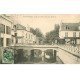 carte postale ancienne 77 COULOMMIERS. Pont de la Ville rue de la Pêcherie 1907