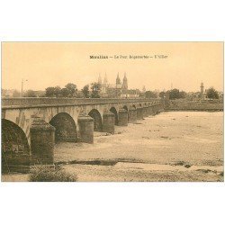 carte postale ancienne 03 MOULINS. Pont Régemortes l'Allier