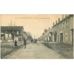 carte postale ancienne 01 LA VALBONNE. Route de Meximieux 1916. Café Marseillais