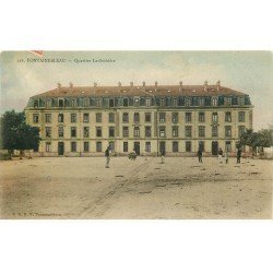 carte postale ancienne 77 FONTAINEBLEAU. Quartier Lariboisière 1913