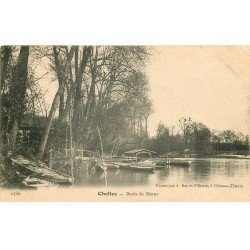 carte postale ancienne 77 CHELLES. Bords de Marne vers 1900