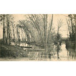 carte postale ancienne 77 CHELLES. Les Îles vers 1900