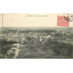 carte postale ancienne 77 CHELLES. Panorama Mont Chalas 1906