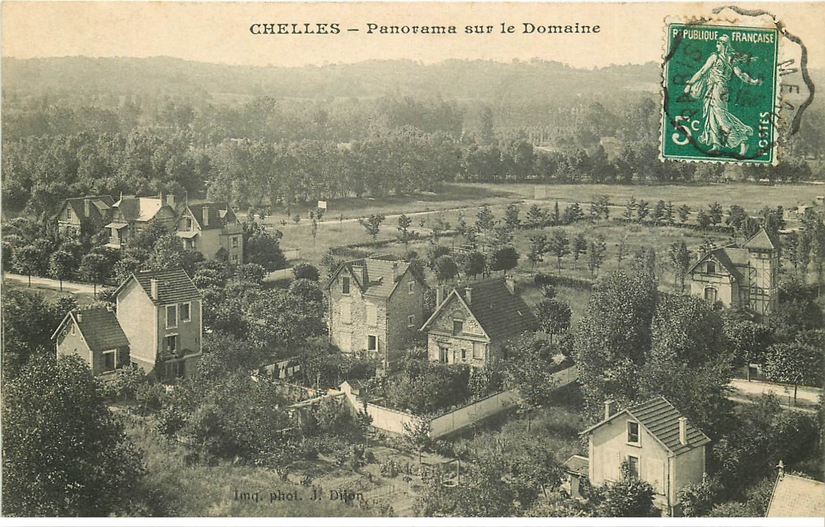 carte postale ancienne 77 CHELLES. Le Domaine 1912