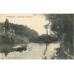 carte postale ancienne 77 CHELLES. Canotage en Marne