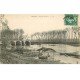 carte postale ancienne 77 CHELLES. Lavandière près Anciens Moulins vers 1905