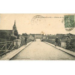carte postale ancienne 77 LA TOMBE. Entrée du Pays 1924
