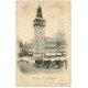 carte postale ancienne 03 MOULINS. Tour Jacquemart et Fiacres 1904