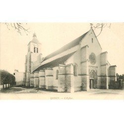 carte postale ancienne 77 QUINCY. L'Eglise vers 1900