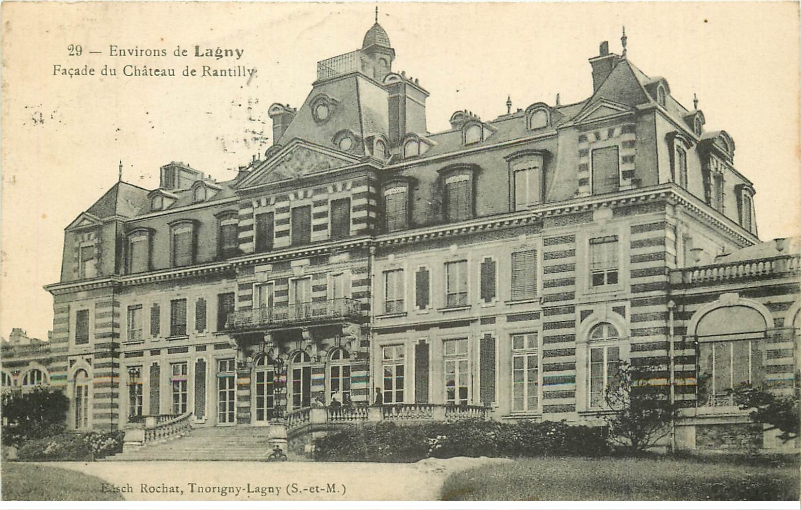 carte postale ancienne 77 BUSSY-SAINT-MARTIN. Château de Rantilly 1916