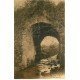 carte postale ancienne 77 REBAIS. Le Pont Romain 1934. Légère plissure transversale