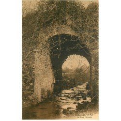 carte postale ancienne 77 REBAIS. Le Pont Romain 1934. Légère plissure transversale