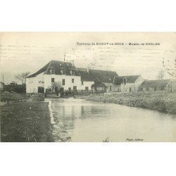 carte postale ancienne 77 ROZAY ROZOY-EN-BRIE. Moulin de Nesles 1913