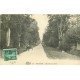 carte postale ancienne 77 RECLOSES. Attelage Entrée de la Forêt. Timbres Taxe 5 centimes 1908