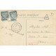 carte postale ancienne 77 RECLOSES. Attelage Entrée de la Forêt. Timbres Taxe 5 centimes 1908