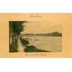 carte postale ancienne 77 SAINT-MAMMES. Quai de la Croix Blanche