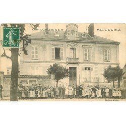77 SAINT-SOUPPLETS. Mairie et sortie de l'Ecole