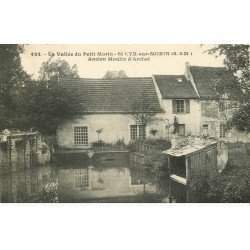 carte postale ancienne 77 SAINT-CYR-SUR-MORIN. Ancien Moulin d'Archet 1940