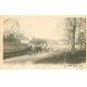 77 SERVON. Attelage et Chevaux de labour à l'Entrée du Village 1902