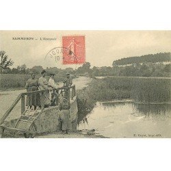 carte postale ancienne 77 SAMMERON. L'Abreuvoir 1907