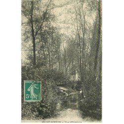 carte postale ancienne 77 SAINT-SIMEON. Personnages et Lavandière