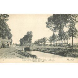 carte postale ancienne 77 SAINT-GERMAIN-SUR-MORIN. L'Ecluse du Canal