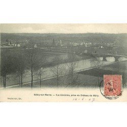 carte postale ancienne 77 SAACY-SUR-MARNE. Vue prise du Château 1907