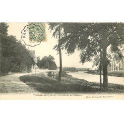 carte postale ancienne 77 TRILBARDOU. Bords de Marne 1906