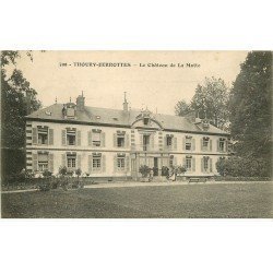 carte postale ancienne 77 THOURY-FERROTTES. Château de la Motte animation sur le Perron
