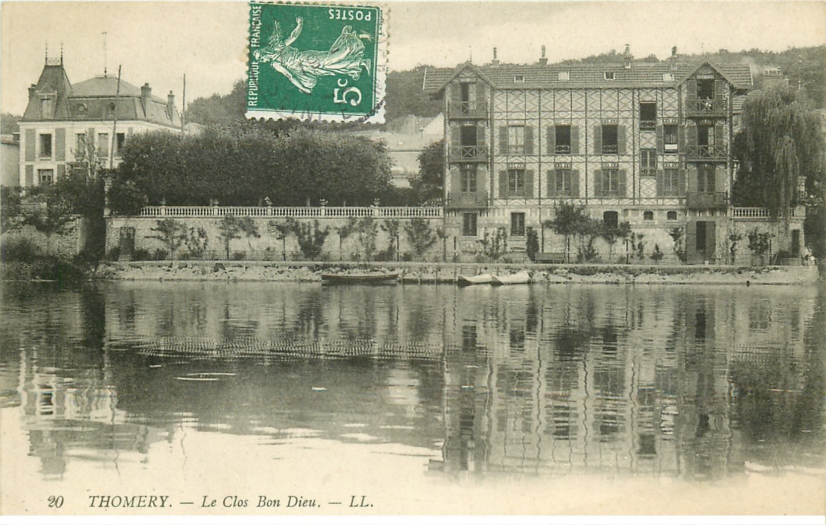 carte postale ancienne 77 THOMERY. Le Clos Bon Dieu vers 1910