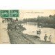 carte postale ancienne 77 THORIGNY-LAGNY. Canotage et Pêcheurs 1914