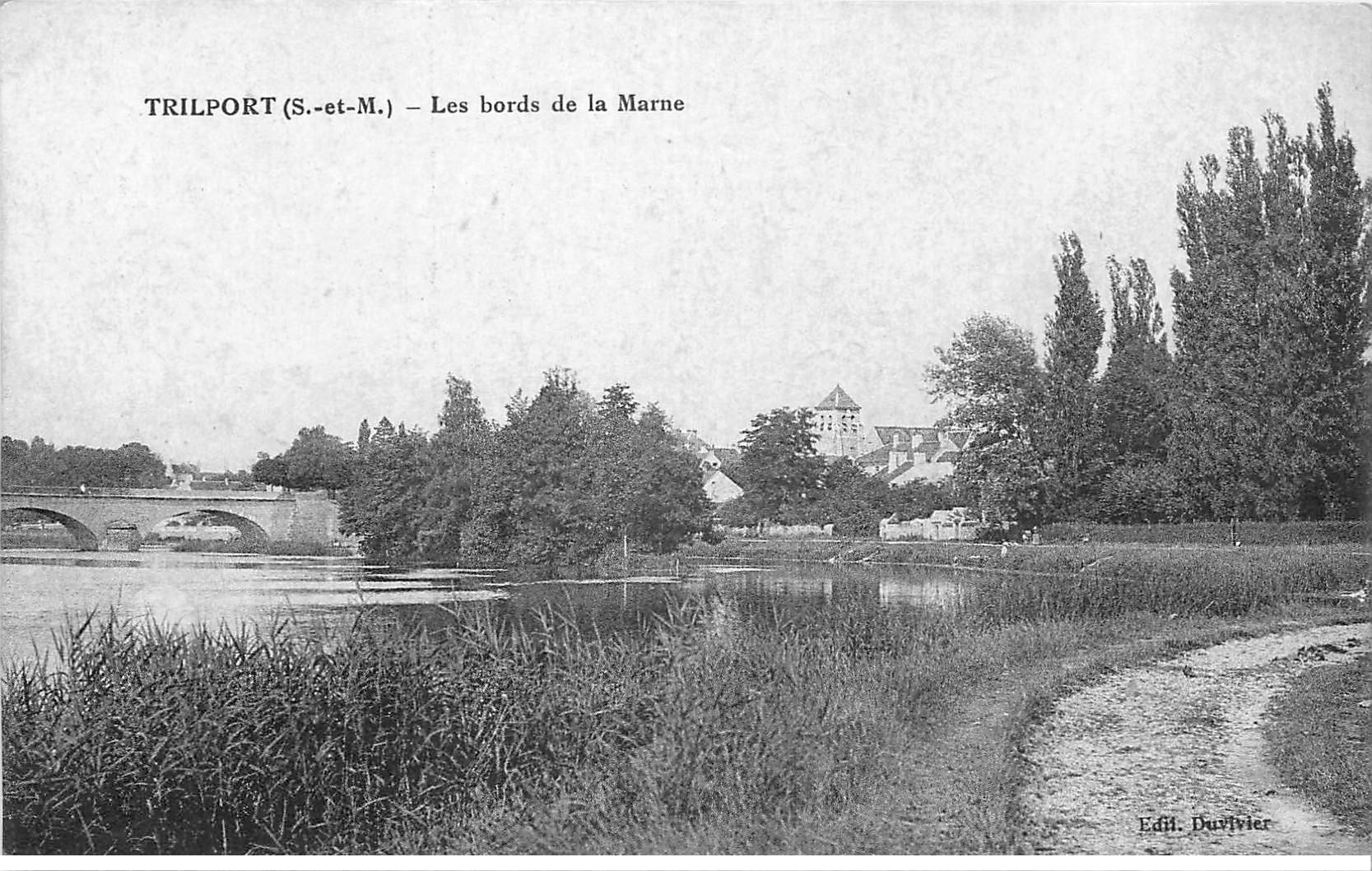 carte postale ancienne 77 TRILPORT. Les bords de la Marne